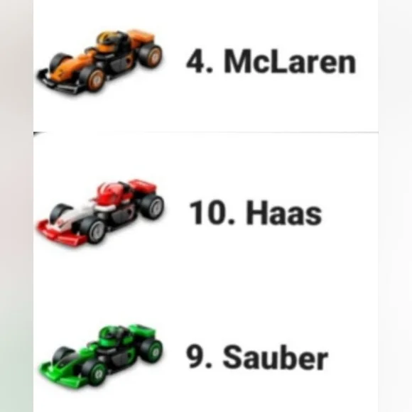 11 New Sealed Lego Formula 1 F1 Mystery Cars Mclaren Sauber Ferrari No Duplicate - Picture 2 of 6